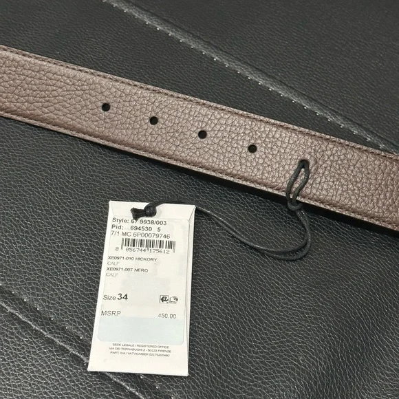 Salvatore Ferragemo Reversible Grain Leather Belt